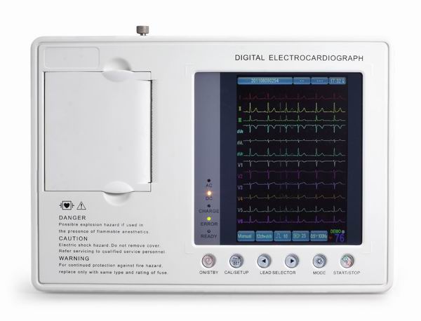 SE-3C digitale dreikanalige Farbbildschirm Elektrokardiogramm Maschine